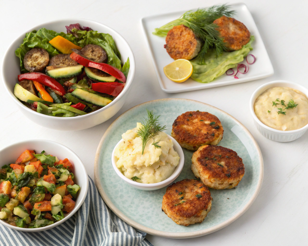 Best side dishes and sauces for crab cakes.