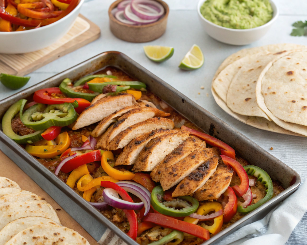 Family-friendly dinner ideas: Sheet Pan Chicken Fajitas